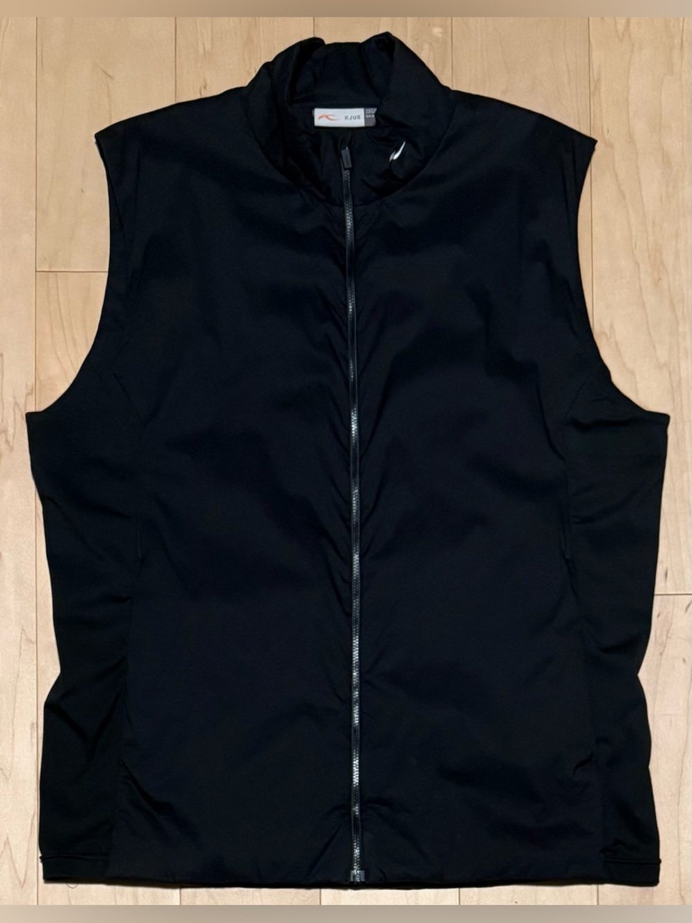 KJUS Lightweight Hybrid Full Zip Golf Vest Black Packable Men’s XL 54